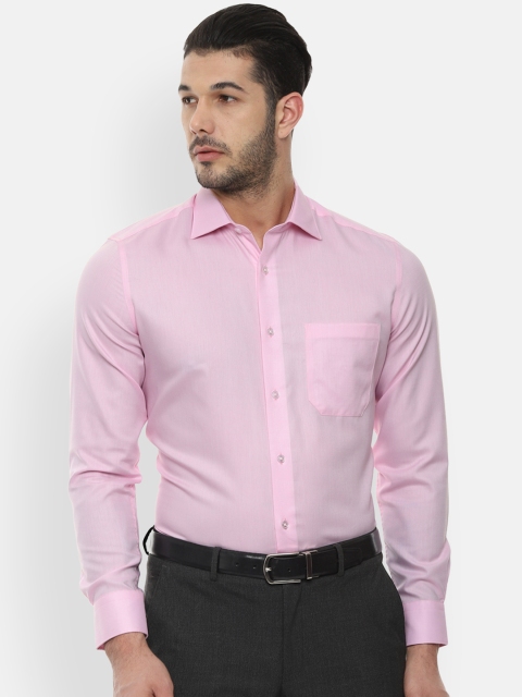 

Louis Philippe Men Pink Classic Regular Fit Solid Formal Shirt