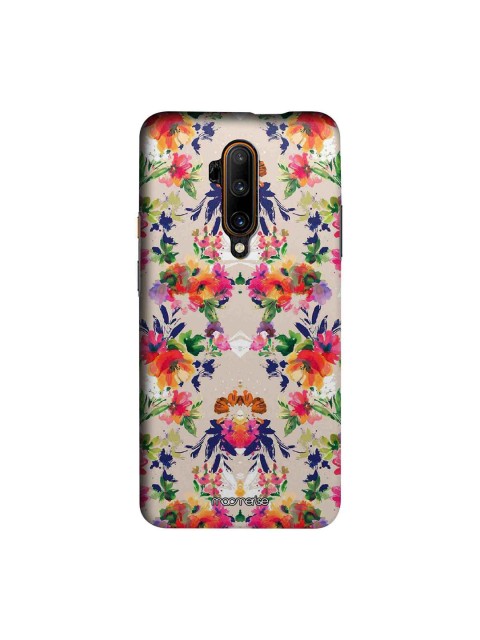 

macmerise Lavender & Pink Floral Symmetry Sublime OnePlus 7T Pro Back Case