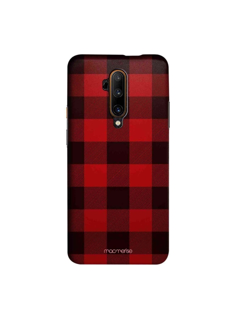 

macmerise Red & Black Checkmate Sublime OnePlus 7T Pro Back Case