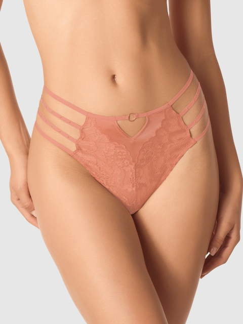 

La Senza Women Pink Self Design Sexy OBV NON COL Thongs 11152287-0EAR
