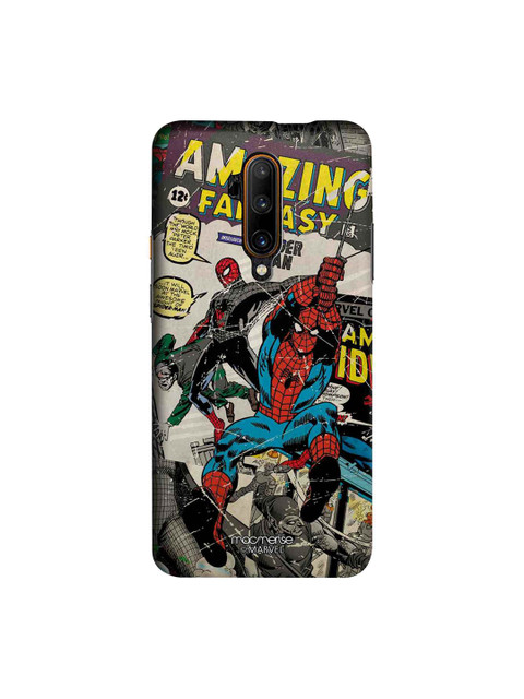 

macmerise Grey & Red Marvel Comics Spidey Sublime OnePlus 7T Pro Back Case