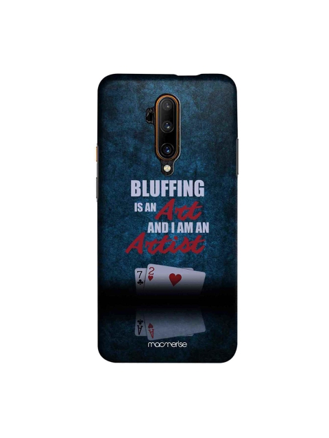 

macmerise Blue & White Art of Bluffing Sublime OnePlus 7T Pro Back Case