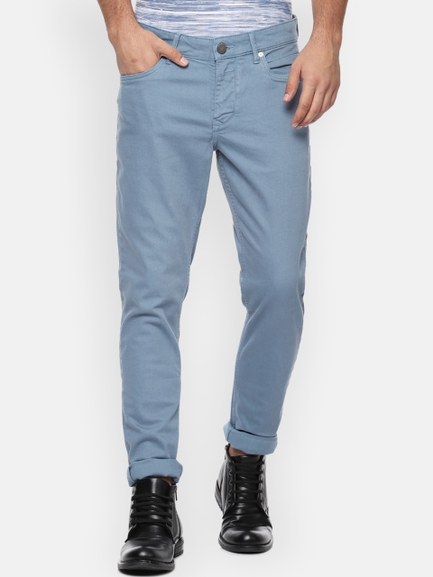 

Louis Philippe Jeans Men Blue Slim Fit Mid-Rise Clean Look Stretchable Jeans