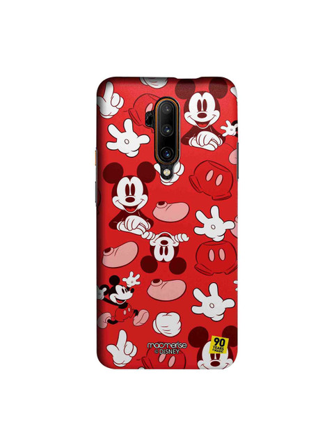 

macmerise Red & Black Disney Mickey Classic Sublime OnePlus 7T Pro Back Case