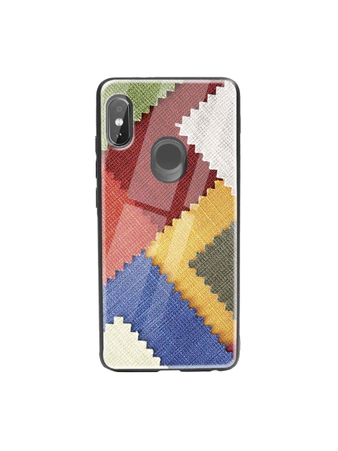 

Bewakoof Maroon & Blue Fabric Feels Glass Xiaomi Redmi Note 5 Pro Case