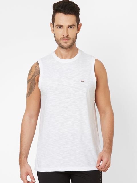 

Sweet Dreams Men White Solid Round Neck T-shirt