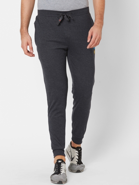

Sweet Dreams Men Charcoal Grey Solid Joggers