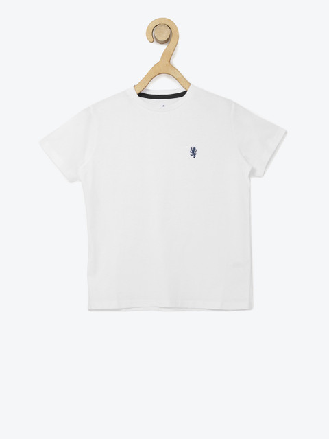 

Red Tape Boys White Solid Round Neck T-shirt