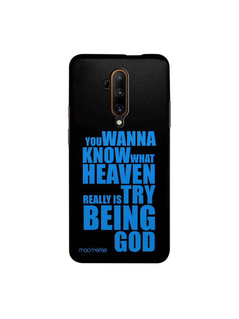 

macmerise Black & Blue Try Being God Sublime OnePlus 7T Pro Back Case