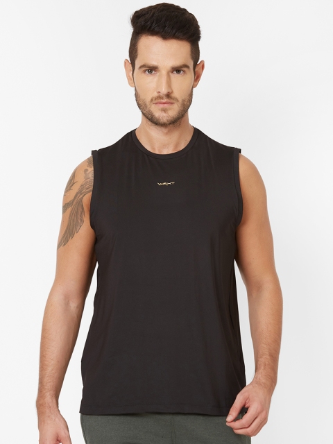 

Sweet Dreams Men Black Solid Round Neck T-shirt