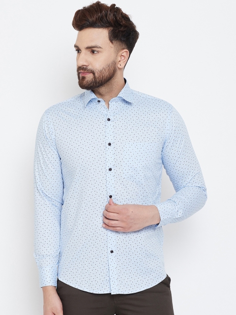 

Spirit Men Blue Regular Fit Printed Casual Shirt