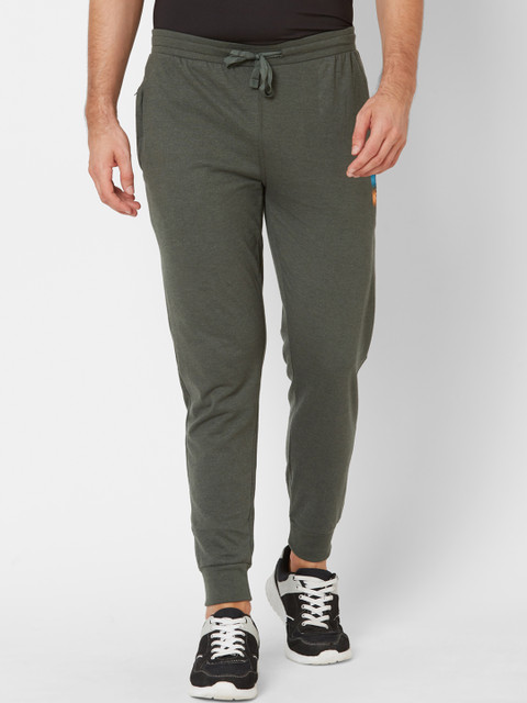 

Sweet Dreams Men Olive Green Solid Joggers