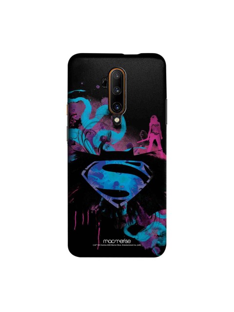 

macmerise Black & Blue Superman Printed OnePlus 7T Pro Back Case
