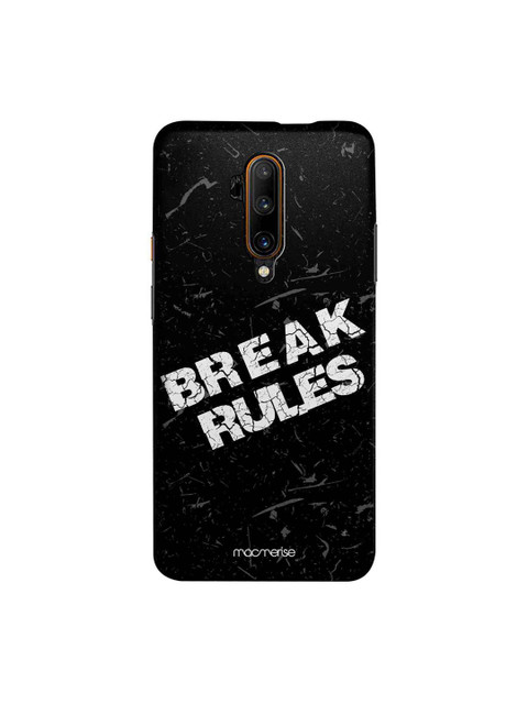 

macmerise Black & White Break Rules OnePlus 7T Pro Back Case