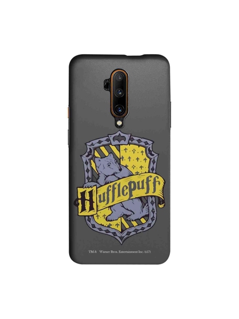 

macmerise Grey & Purple Harry Potter Crest Hufflepuff OnePlus 7T Pro Back Case