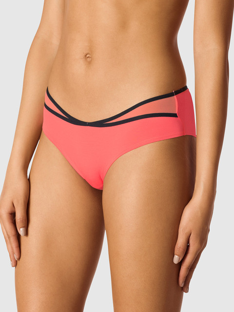 

La Senza Women Pink Solid Remix Ultrasoft Hipster Briefs 11150648-2PY9