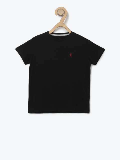 

Red Tape Boys Black Solid Round Neck T-shirt