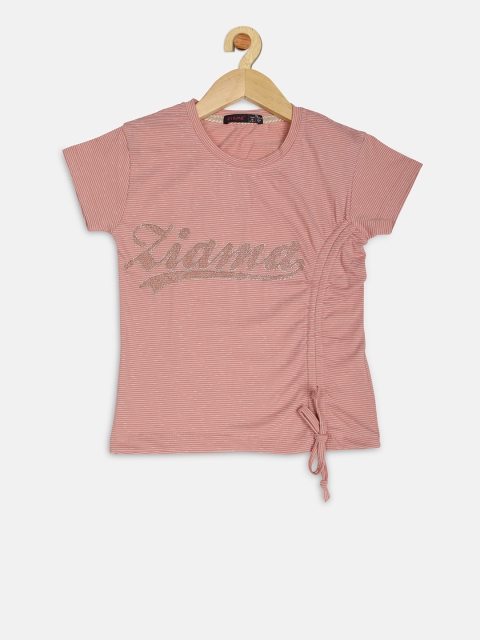 

Ziama Girls Pink Printed Top
