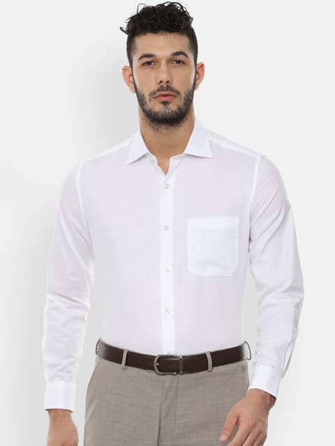 

Louis Philippe Men White Classic Regular Fit Self Design Formal Shirt