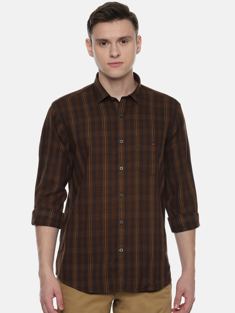 

Louis Philippe Sport Men Brown Slim Fit Checked Casual Shirt