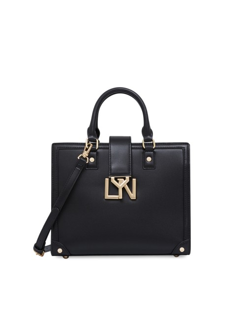 

LYN Black Solid Handheld Bag
