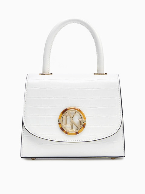 

LYN White Solid Shoulder Bag