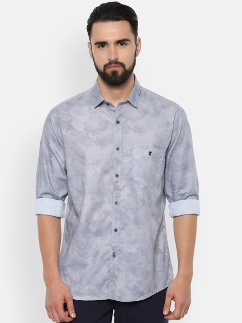 

Louis Philippe Sport Men Grey Slim Fit Printed Casual Shirt