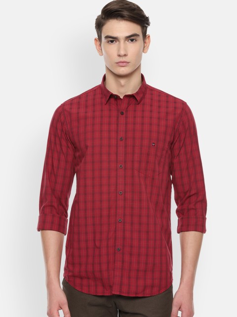

Louis Philippe Sport Men Red Slim Fit Checked Casual Shirt