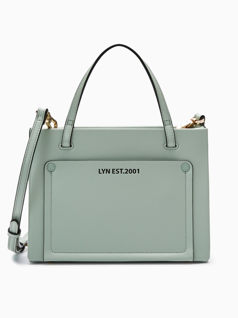 

LYN Green Solid Mabel Handheld Bag