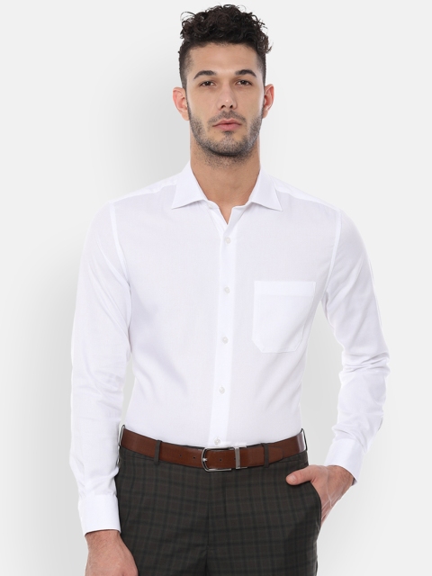

Louis Philippe Men White Classic Slim Fit Solid Formal Shirt