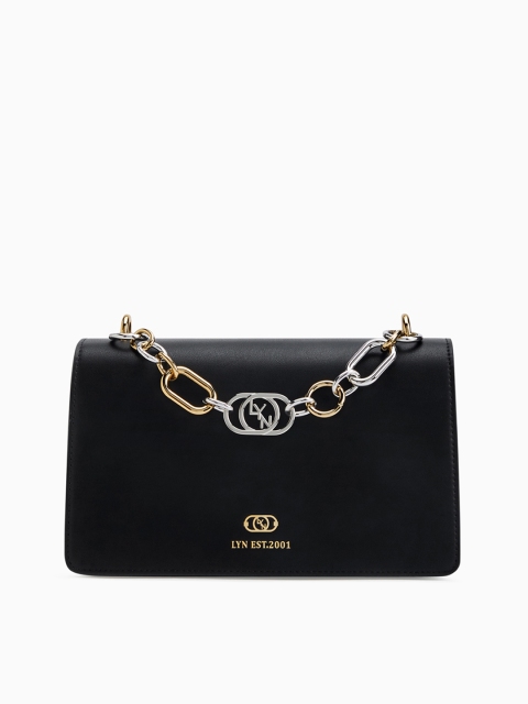 

LYN Black Solid Sling Bag