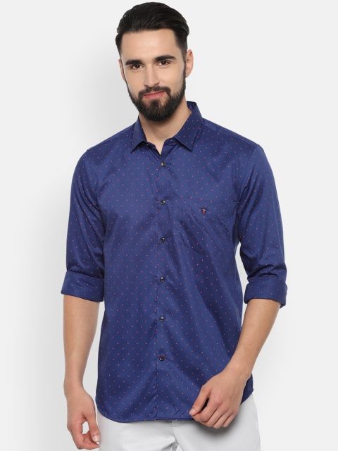 

Louis Philippe Sport Men Blue Slim Fit Printed Casual Shirt
