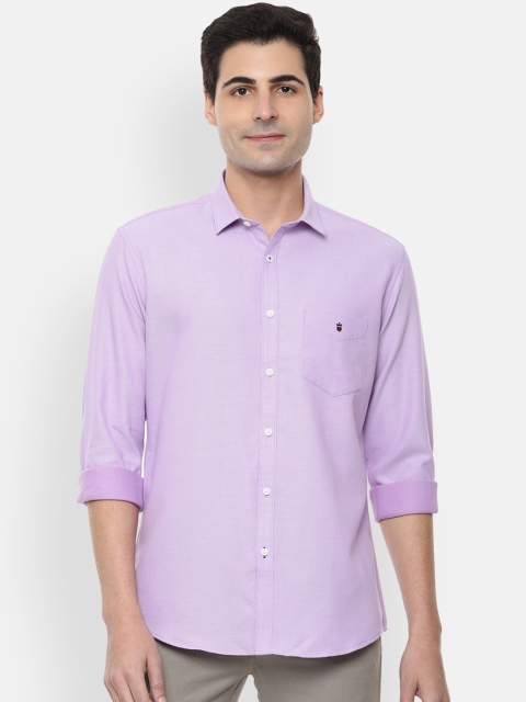 

Louis Philippe Sport Men Lavender Slim Fit Self Design Casual Shirt