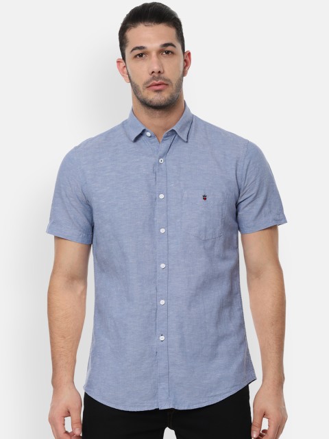 

Louis Philippe Sport Men Blue Slim Fit Solid Casual Shirt
