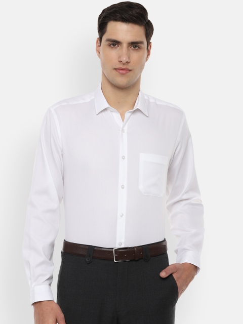 

Louis Philippe Men White Slim Fit Solid Formal Shirt