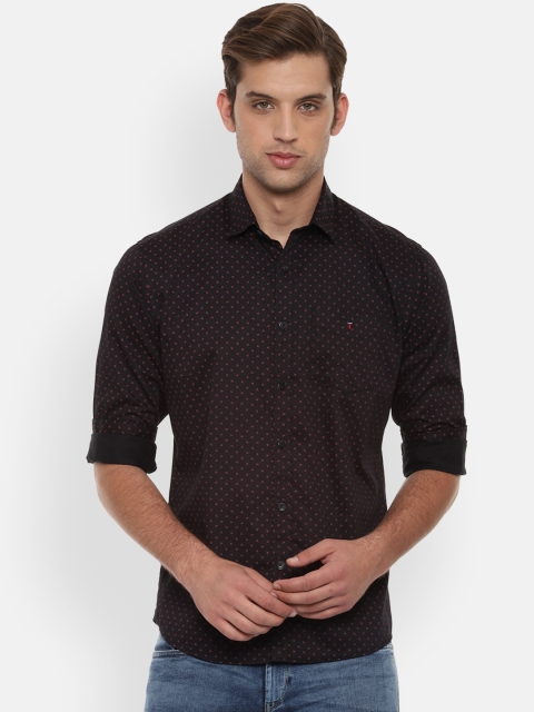 

Louis Philippe Sport Men Black & Pink Slim Fit Printed Casual Shirt