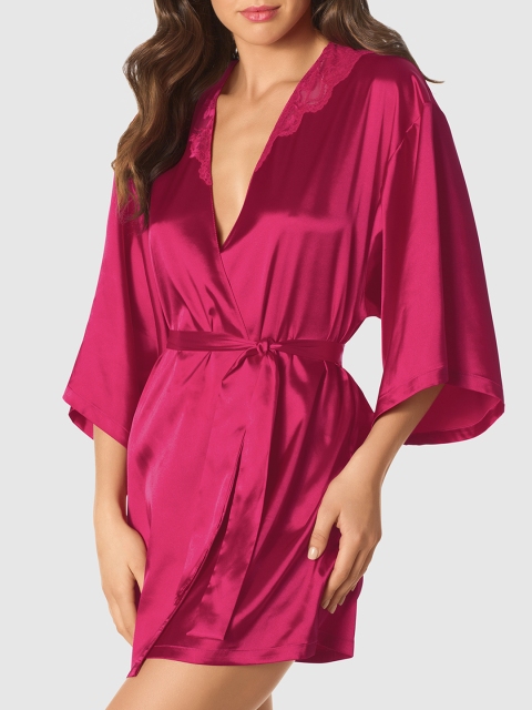 

La Senza Women Pink Solid Sleep Robe