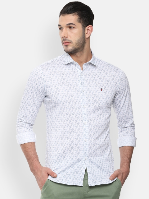

Louis Philippe Sport Men Blue & White Slim Fit Printed Casual Shirt