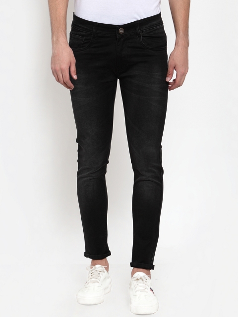 

Rodamo Men Black Slim Fit Mid-Rise Clean Look Stretchable Jeans