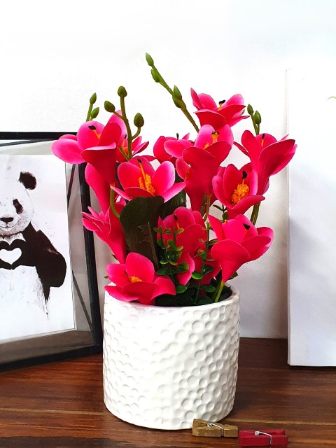 

Art Street Pink & Green Artificial Flower Plant With Pot