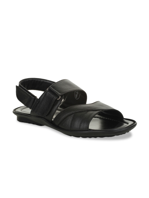 

Liberty Men Black Solid Comfort Sandals