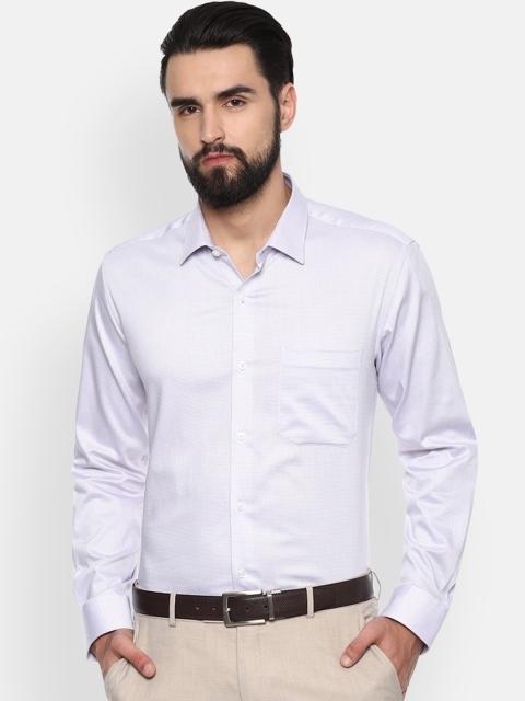 

Louis Philippe Men Lavender Classic Slim Fit Solid Formal Shirt