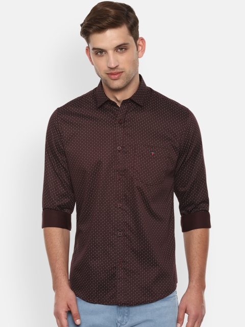 

Louis Philippe Sport Men Brown Slim Fit Printed Casual Shirt