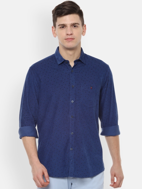 

Louis Philippe Sport Men Blue Slim Fit Printed Casual Shirt