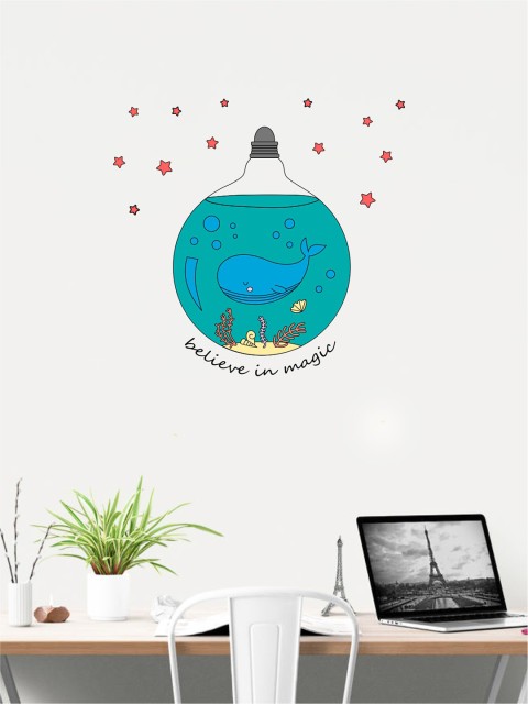 

rawpockets Multicoloured Believe In Magic PVC Vinyl Wall Stickers, Multi