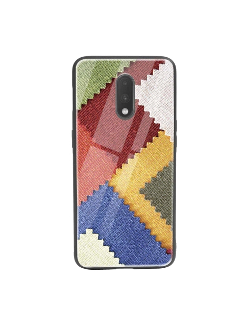 

Bewakoof Yellow & Red Fabric Feels OnePlus 7 Glass Mobile Cover