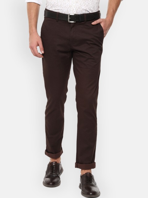 

Louis Philippe Sport Men Brown Slim Fit Printed Regular Trousers