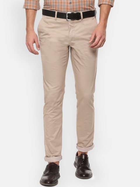 

Louis Philippe Sport Men Beige Slim Fit Printed Regular Trousers