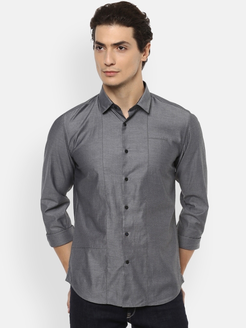 

Louis Philippe Sport Men Grey Slim Fit Solid Party Shirt