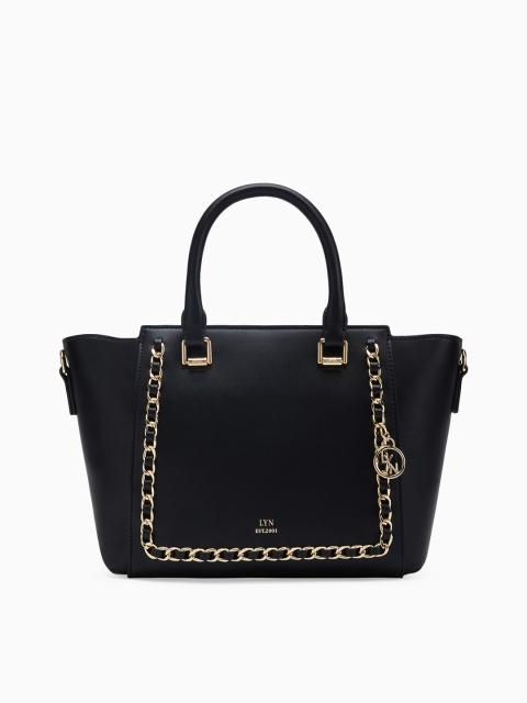 

LYN Black Solid Small Handheld Bag